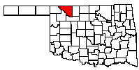 Woods County banner